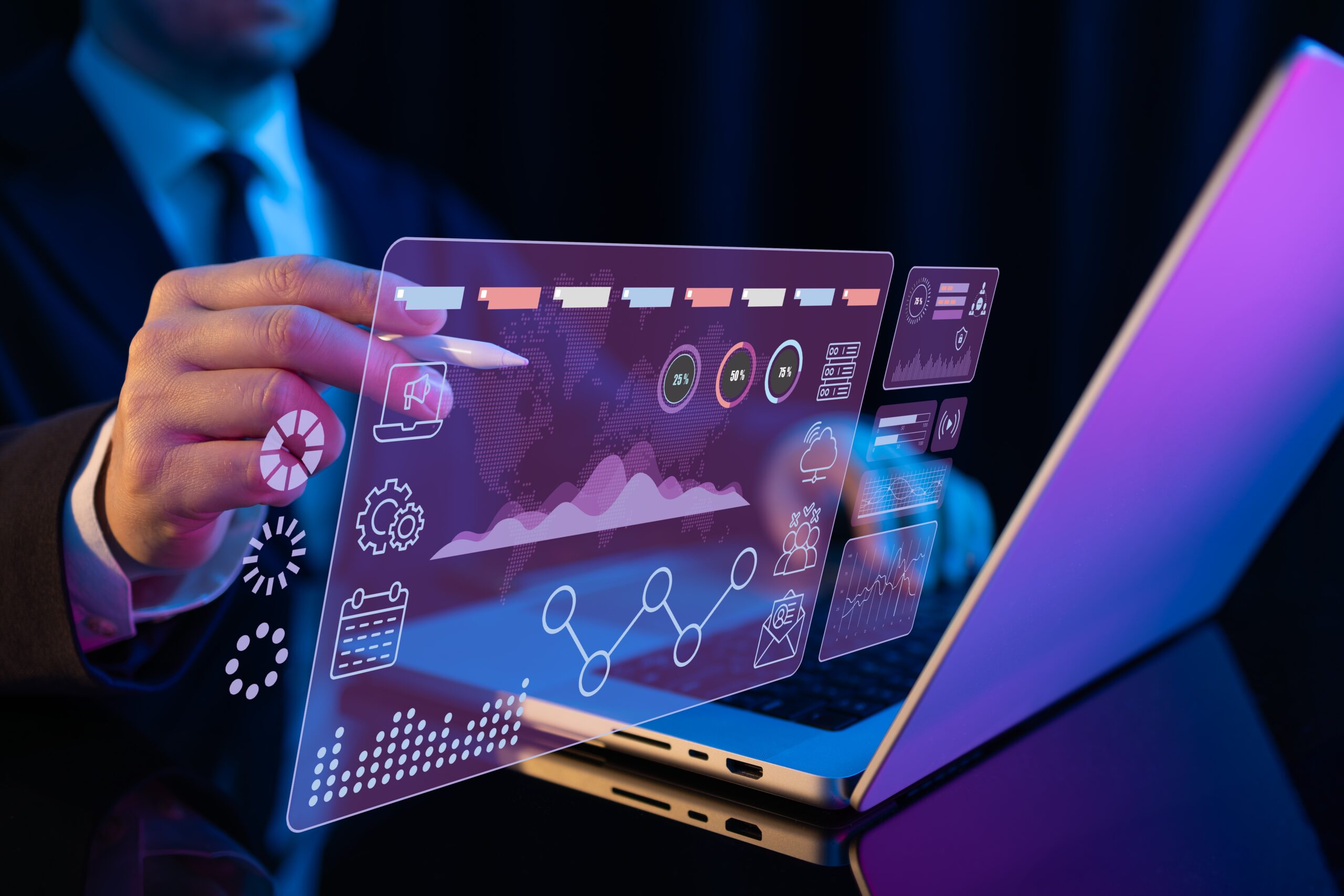 Photo of a digital marketing specialist integrating SEO, paid social, and Google Ads into a campaign